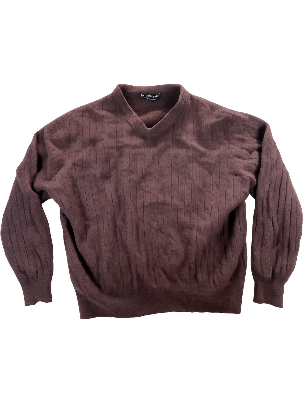 Kirkland Signature 100% Cashmere Sweater Men’s XXL Burgundy V Neck Soft Pullover